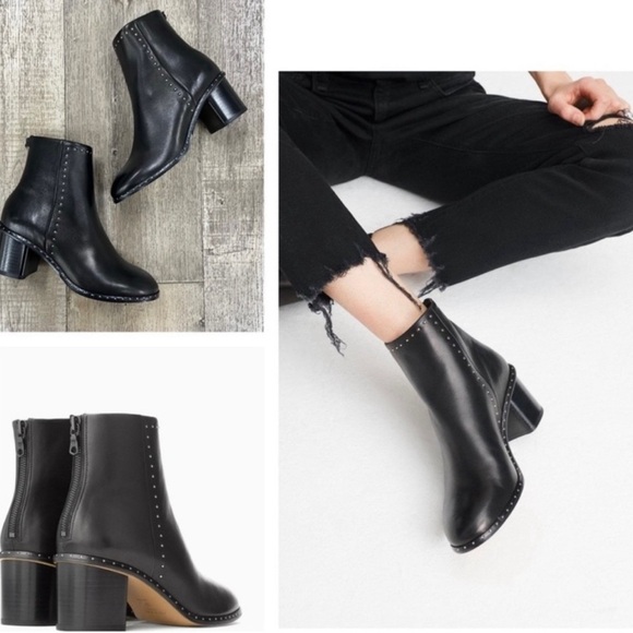 Rag & Bone Willow Studded Boot in Black Size 35 (US 5)